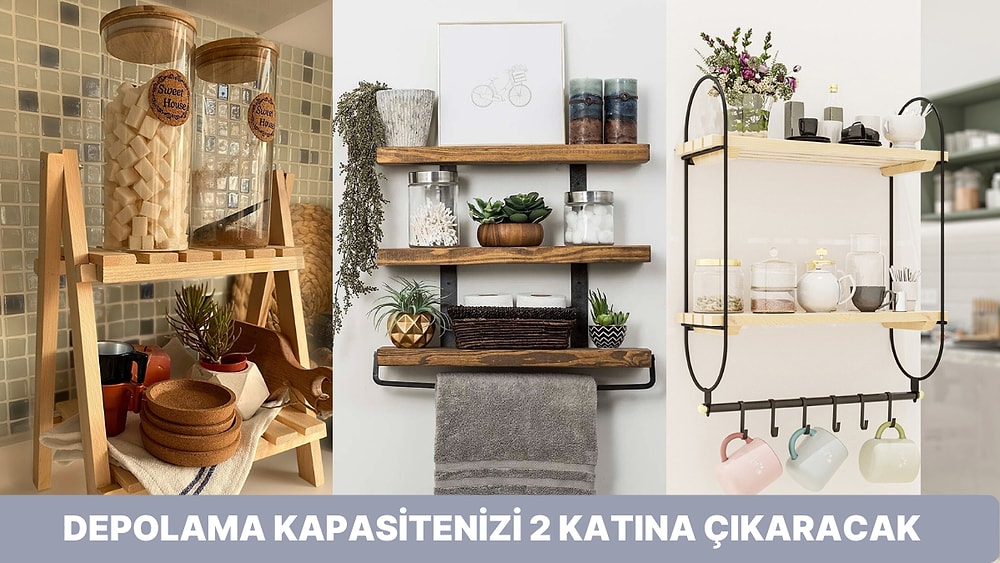 Organizasyonda Çığır Açmak İsteyenlere  Banyo ve Mutfak İçin 11 Raf Önerisi