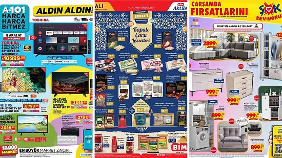 İndirim Günleri Başlıyor! 5-11 Aralık Haftasında A101, BİM, ŞOK ve Vidyodan Aktüel Ürünler Listesinde Ne Var?