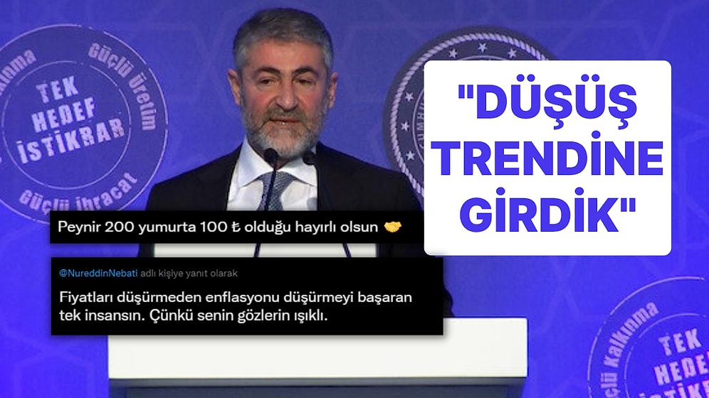 Nureddin Nebati, "Enflasyonda Düşüş Trendine Girdik" Dedi: Yorumlar Gecikmedi