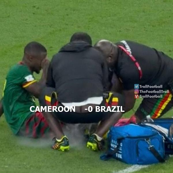 13. Kamerun 1- 0 Brezilya