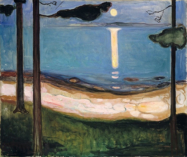 16. "Ay Işığı" Edvard Munch (1895)