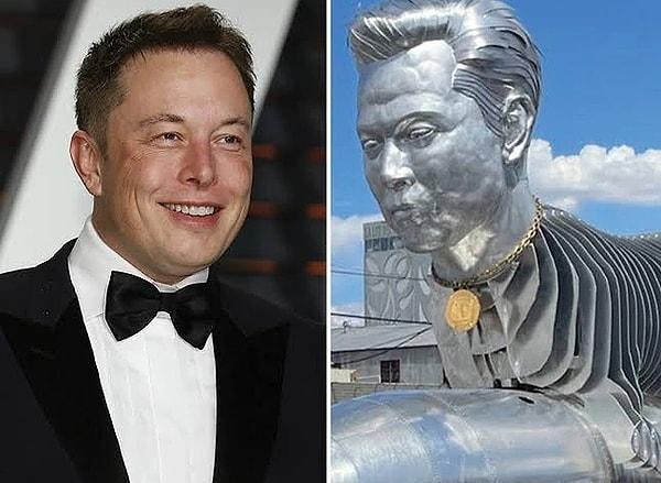 9. Elon Musk'ın hayranları, ünlü ismin dikkatini çekmek için 11 milyonluk heykel yaptırdı!