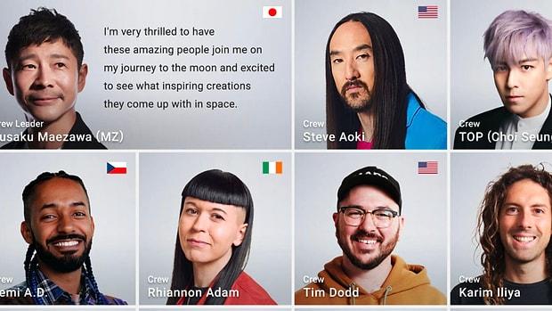 Japon Milyarder Kendisiyle Birlikte Ay'a Gidecek Uzay Turistlerini Seçti: Kadroda Ünlü DJ ve Sanatçılar Var