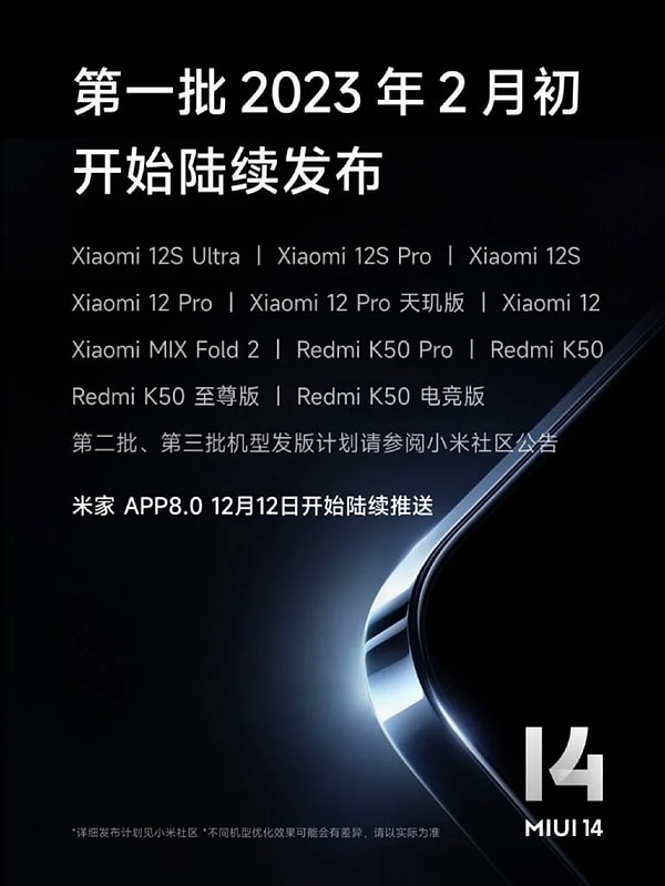 MIUI 14 güncellemesini alacak Xiaomi modelleri de belli oldu
