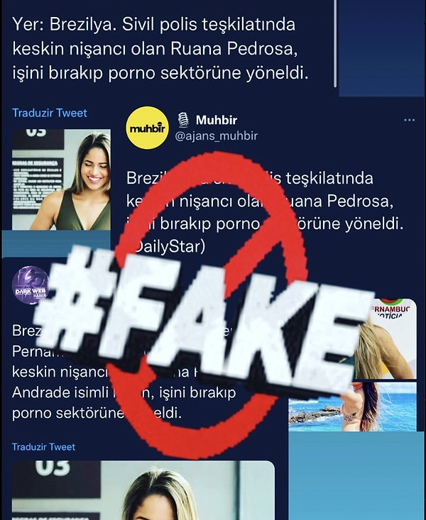 Tabii internet üzerinden yayın yapan birkaç haber mecrası da Pedrosa'nın yetişkin sektörüne girdiğini iddia edince kadın ilk başta Instagram hesabından bu haberlerin sahte olduğunu duyurdu.