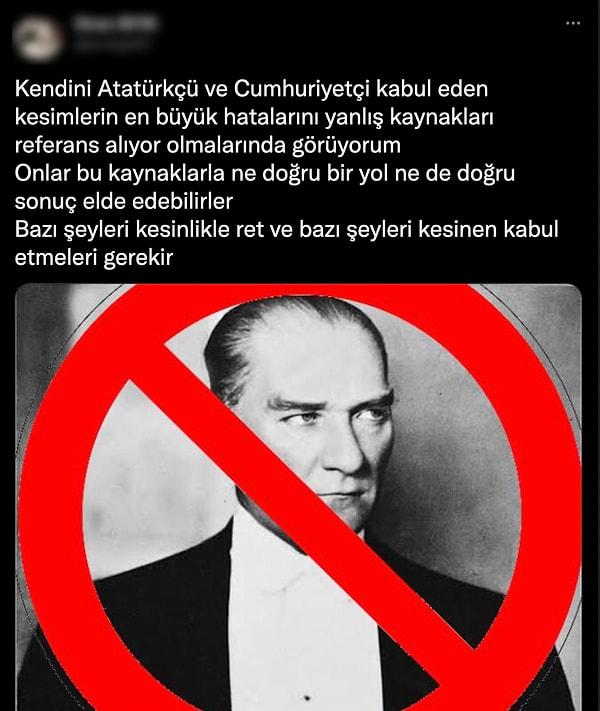 Aynı kullanıcının daha önce Atatürk karşıtı ve 6 yaşında evlendirilen çocukla ilgili yaptığı yorumlar da bir o kadar tepki çekici.
