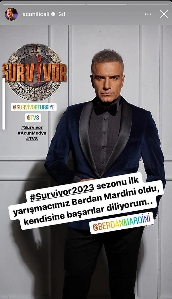 Ilıcalı, Survivor 2023'ün ilk yarışmacısının Berdan Mardini olduğunu açıkladı!