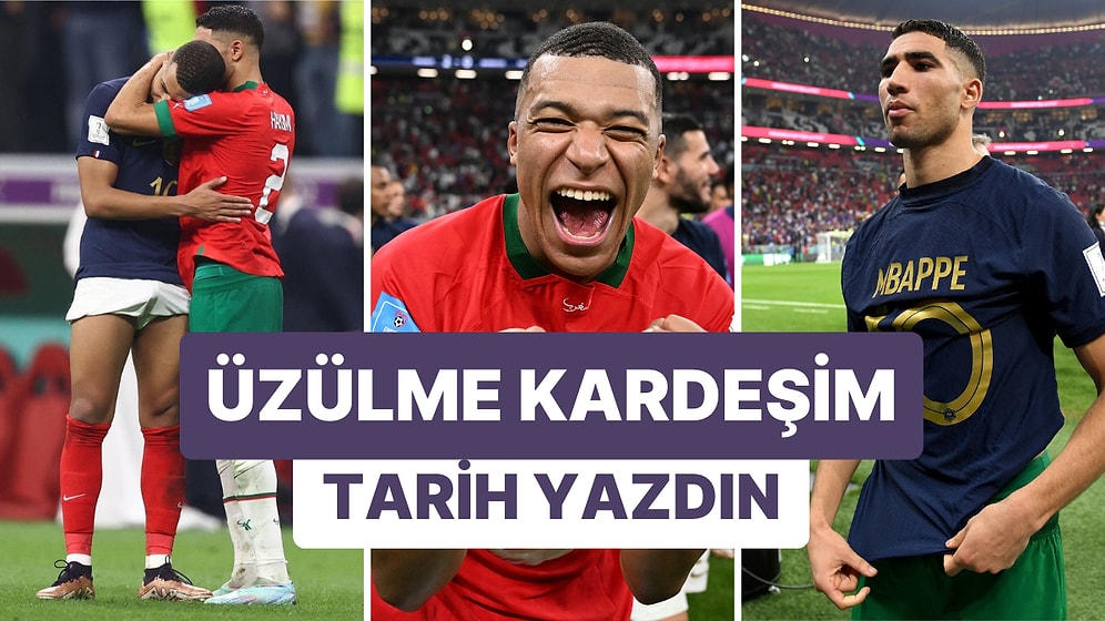 Kylian Mbappe, Yarı Final Maçının Ardından Rakibi Achraf Hakimi İçin Yaptığı Paylaşımla Herkesi Duygulandırdı
