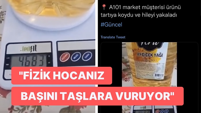 5 Litre Yağ 5 Kilo Gelmeyince Hile Zanneden Cahil Halkımız ve Peşinden Giden Haber Kanalları Pes Dedirtti