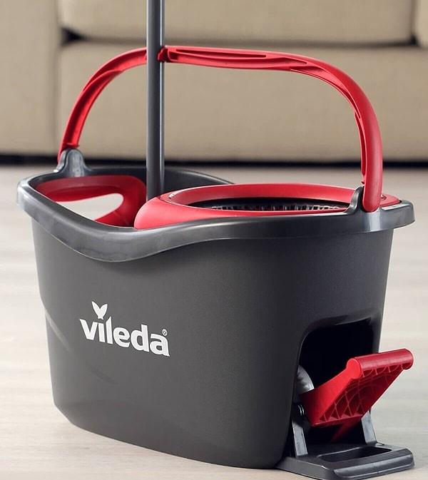 5. Vileda Turbo 2&1 Pedallı Temizlik Seti, en çok tercih edilen ve kullanıcı memnuniyeti yüksek olan mop setlerinden biri.