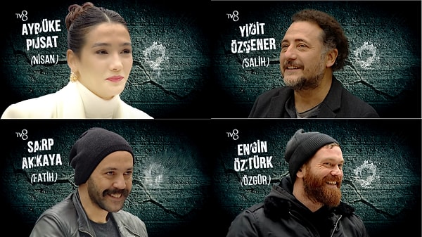 Dizinin başrollerinden Aybüke Pusat, Yiğit Özşener, Sarp Akkaya ve Engin Öztürk hem diziden hem de karakterlerinden bahsediyor biraz. Yiğit Özşener'in "Ne macera yaşarsak yaşayalım bu masadaki herkesin sevmeye ve sevilmeye ihtiyacı olacak." diyerek dikkatleri üstüne çekiyor.