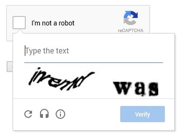 reCAPTCHA, CAPTCHA modelinin bir parçası olarak geliştirildi.