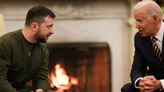 Biden, Zelenskiy ile Görüştü: 'Asla Yalnız Yürümeyeceksiniz'