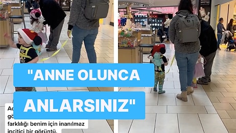 AVM'de Çocuğunu Tasmayla Gezdiren Annenin Görüntüleri Görenlerin Sinirlerini Bozdu