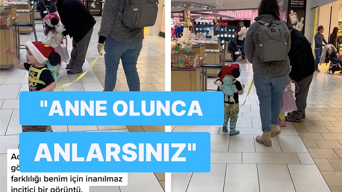 AVM'de Çocuğunu Tasmayla Gezdiren Annenin Görüntüleri Görenlerin Sinirlerini Bozdu