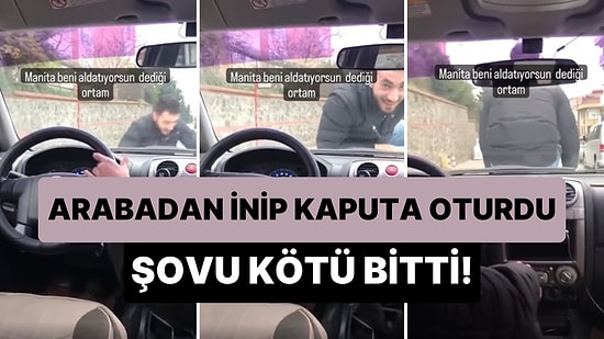 Sen Şimdi Naneyi Yemedin mi? Hareket Halindeki Araçtan İnip Kaputa Oturan Adama Türk İşi Şaka