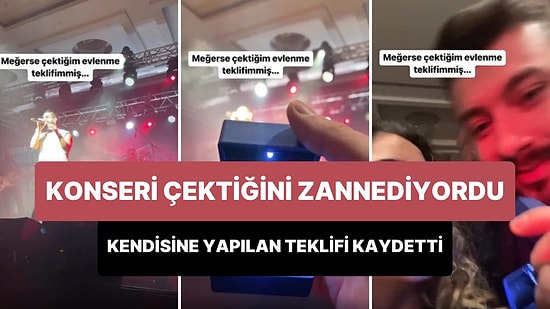 Hastasıyız Böyle Hareketlerin: Konseri Çeken Sevgilisine Sürpriz Evlilik Teklifi Yapan Romantik Adam