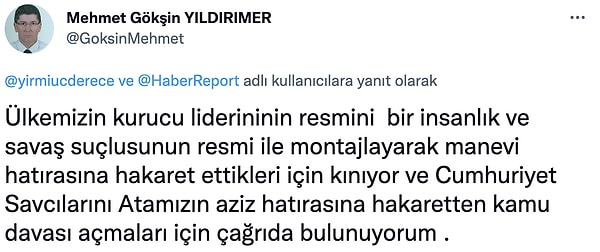 Hukuk çağrısında bulunanlar...