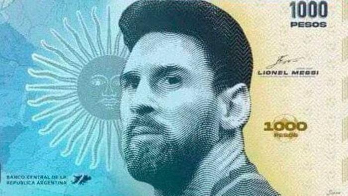 Arjantin Merkez Bankası, Dünya Şampiyonu Olan Lionel Messi'nin Fotoğrafını Banknotlara Koymayı Planlıyor