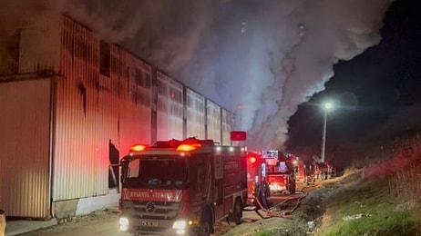 Tuzla'da Geri Dönüşüm Tesisinde Yangın