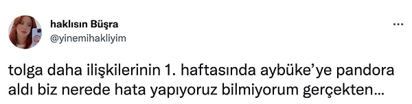 3. Bir yılda Pandora hediye alamayan ben...