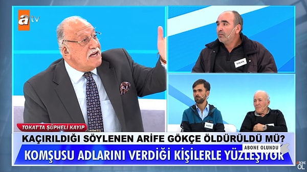 74 yaşındaki bir kadın da "Sinan evimin yanına geldi. Bunlar yüzünden köyümü terk ettim. Biz kaçtık kurtulduk. Cinsel içerikli mesajlar atıyor bana. Sinan, Kadir ve Mustafa yüzünden köyümü terk ettim. Köyden istanbul’a taşındım yine evimi buldu. Buradan da taşındım." ifadelerini kullandı.