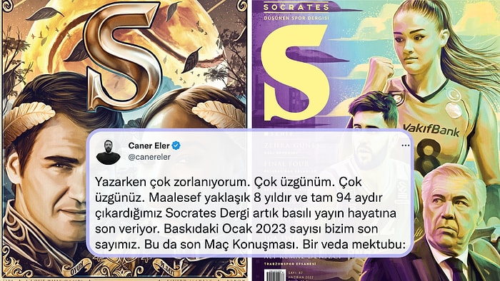 Socrates Dergi'nin 8 Yıllık Basılı Yayın Hayatını Sonlandırdığını Duyuran Caner Eler'in Duygusal Vedası