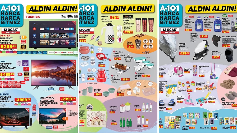 12 Ocak 2023 A101 Aldın Aldın Kataloğu