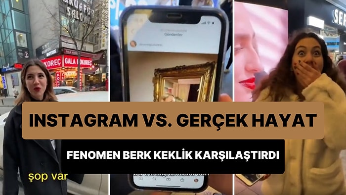 Fenomen Berk Keklik, Sokaktaki İnsanları Çevirerek Instagram'daki Halleri ile Kıyasladı: Sen Gerçek Sen misin?