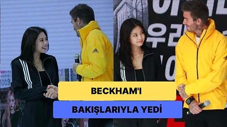 Güney Kore'nin En Popüler Kız Grubu Blackpink Üyesi Jennie Kim'in David Beckham'a Hayran Bakışları Gündem Oldu
