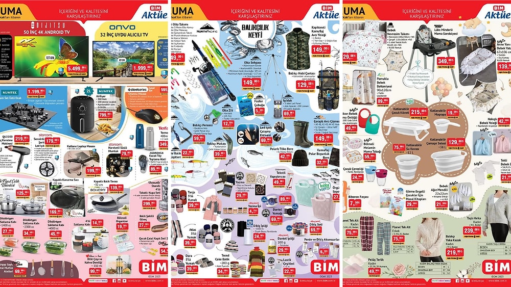 10 - 13 Ocak 2023 BİM Aktüel İndirim Kataloğu