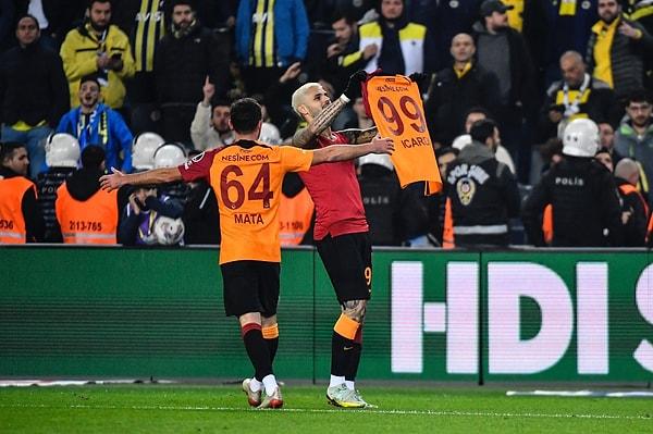 Mauro Icardi 75. dakikada oyuna girdiğinde durum 1-0 Galatasaray lehineydi. Küçük dokunuşlarla gayet profesyonel bir biçimde skoru 3-0'a getirdi.