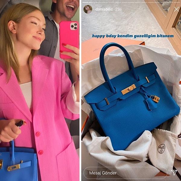 Tabii bizim Türk ünlülerimizin de Hermès Birkin merakları var! Danla Bilic'in kendisine doğum günü hediyesi olarak aldığı bu Birkin çantası çok konuşulmuştu.