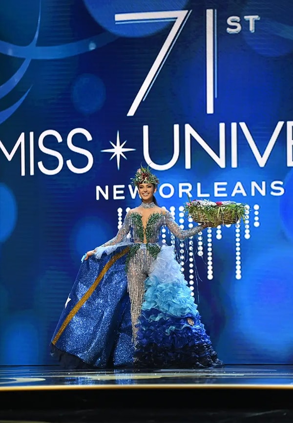 Мисс Кюрасао Габриэла Дос Сантос вышла в костюме, посвященном рыбакам