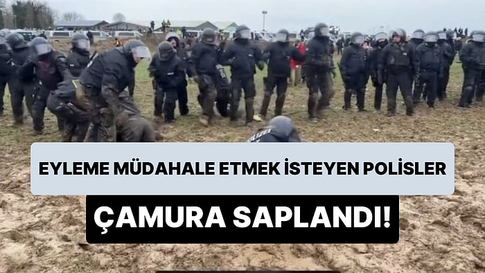 Köylülerin Çevre Eylemine Müdahale Etmek İsteyen Polisler Çamura Saplandı