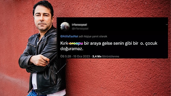 Atilla Taş Kendisine "O....u Çocuğu" Diyen Kullanıcıya Verdiği Cevapla Gündeme Bomba Gibi Düştü