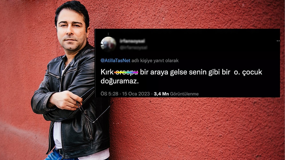 Atilla Taş Kendisine "O....u Çocuğu" Diyen Kullanıcıya Verdiği Cevapla Gündeme Bomba Gibi Düştü