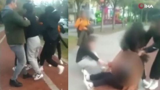 Ortaokul Öğrencisi 5 Kız, Tek Başına Olan Bir Kızı Tekme Tokat Dövdü