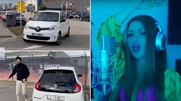 Затем он пошел еще дальше, подъехав на белом Renault Twingo в еще одном гениальном ответе своему партнеру, с которым прожил 11 лет.