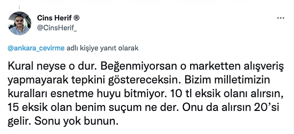 Kuralı savunanlar oldu.