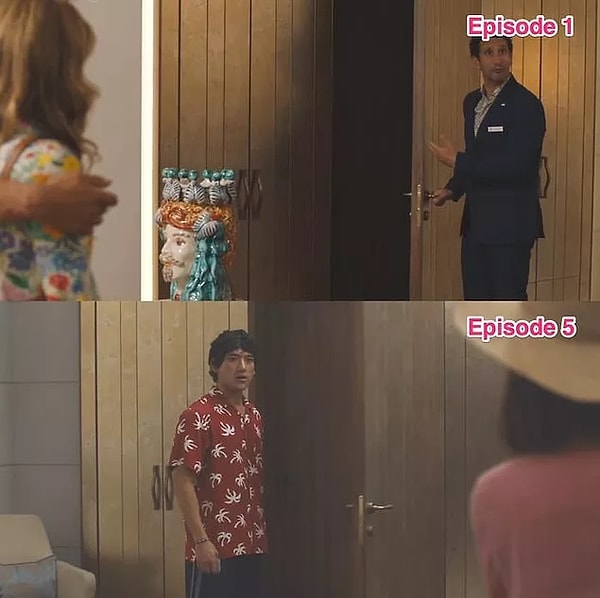 6. The adjacent door between Harper and Ethan and Cameron and Daphne's room is highlighted in the first episode, which means that it will inevitably be used at some point.