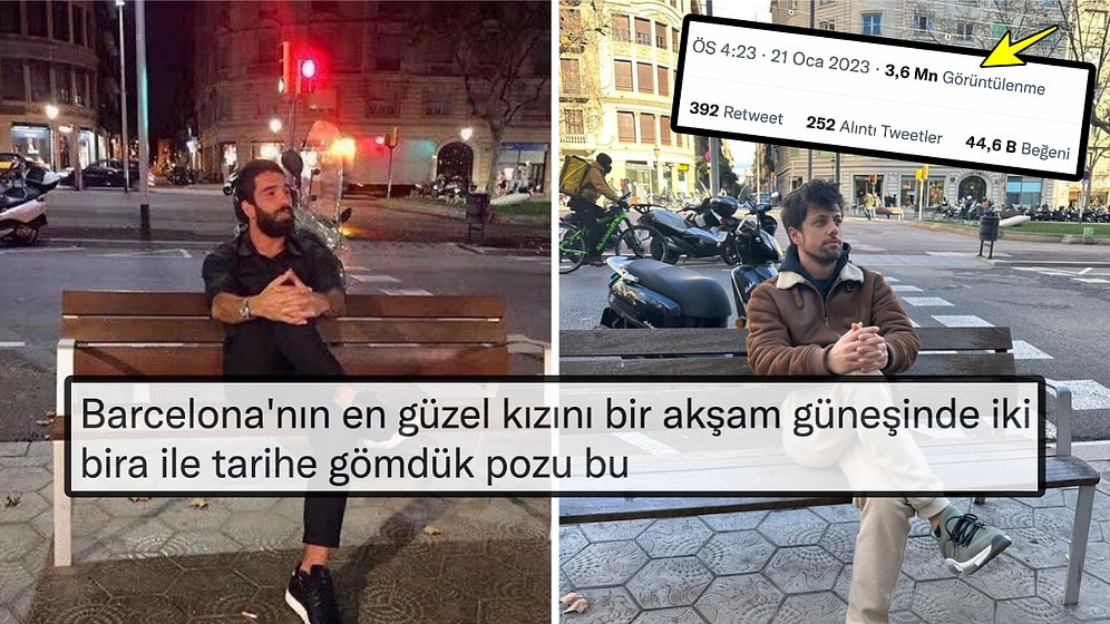 Arda Turan'ın Barcelona'da Oturduğu Bankı Sherlock Holmes Gibi Bulan Kişiye Gelen Eğlenceli Yorumlar