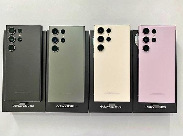 Galaxy S23 Ultra 4 farklı renk seçeneğiyle satışa sunulacak.