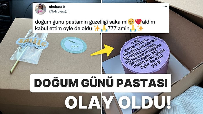Doğum Günü Pastasının Üzerine İstediği Koca Adayının Tarifini Yazdıran Kıza Gelen Birbirinden Komik Yorumlar