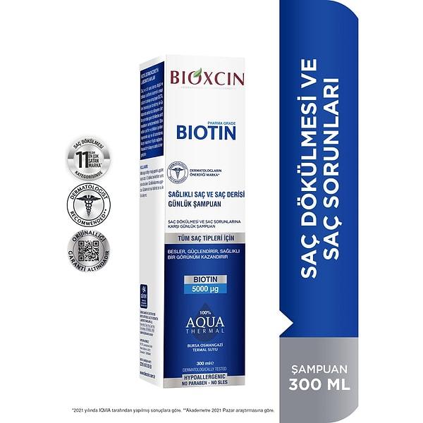 8. Bioxcin Biotin Sağlıklı Saç ve Saç Derisi İçin Günlük Şampuan