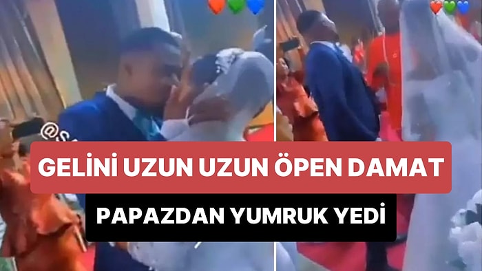 Düğünde Gelini Öpen Damada Yumruk Atan Papaz