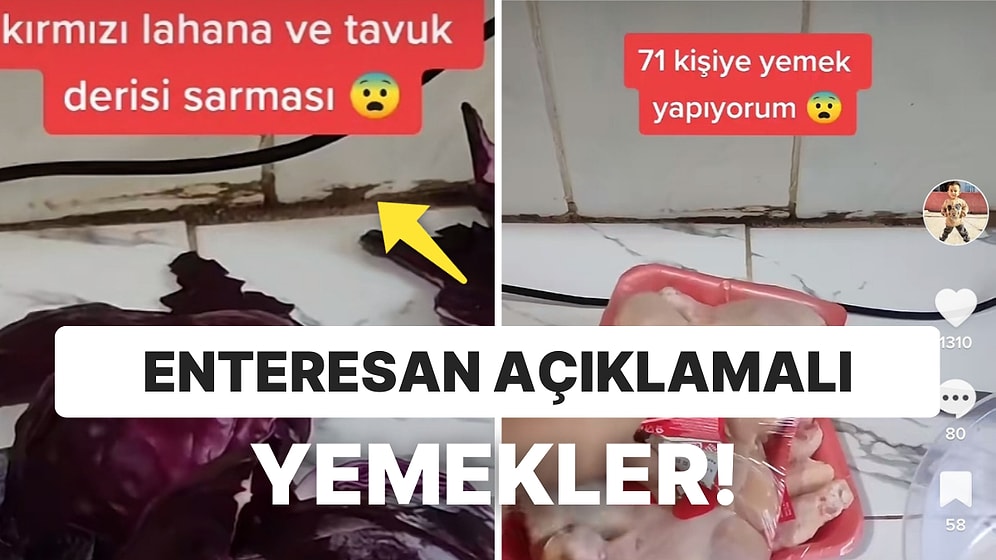 TikTok'ta Afiyetle Yedikleri Yemekleri Bir Tuhaf Açıklamalarla Paylaşıp Herkesi Dumur Eden Kullanıcılar