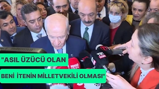 Bahçeli'nin Terslediği Muhabir: 'Asıl Üzücü Olan Beni İtenin Milletvekili Olması'