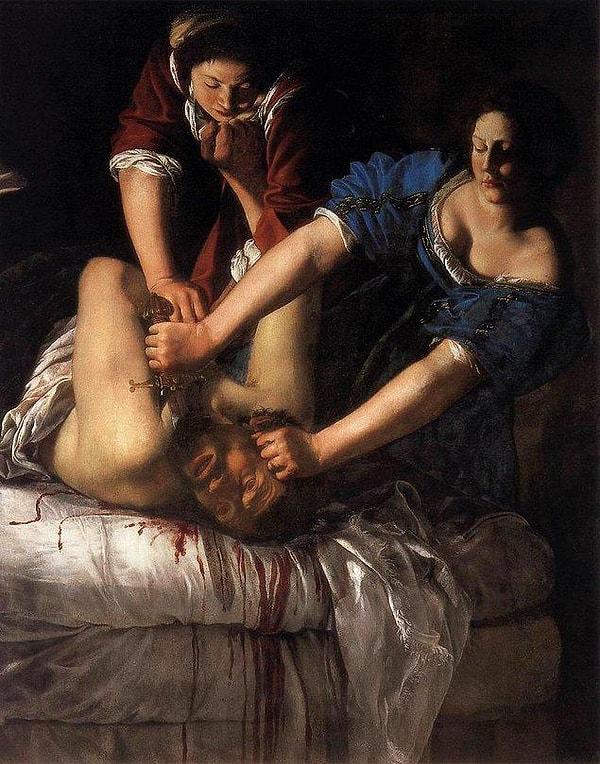 2. Judith Slaying Holofernes, Artemisia Gentileschi, 1610
