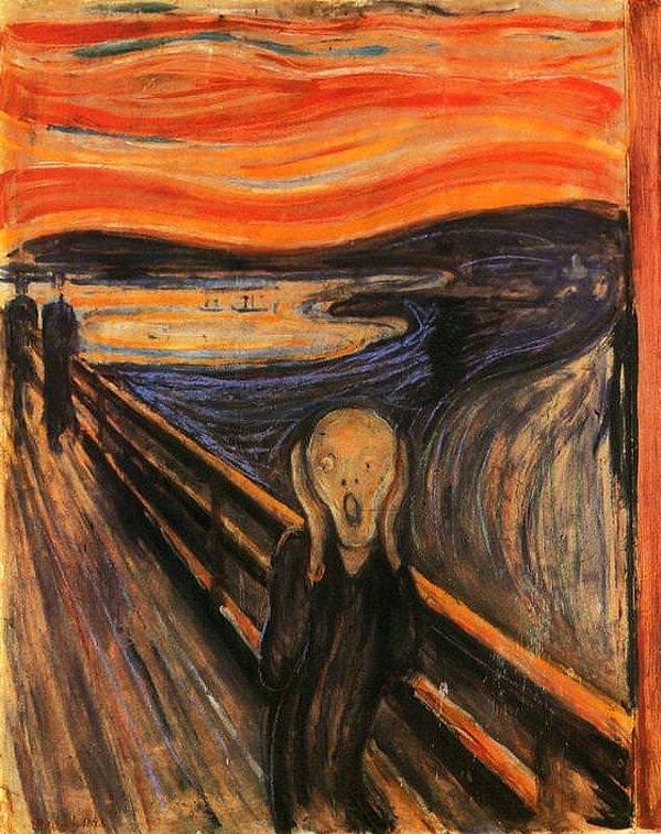 15. The Scream, Edvard Munch, 1895